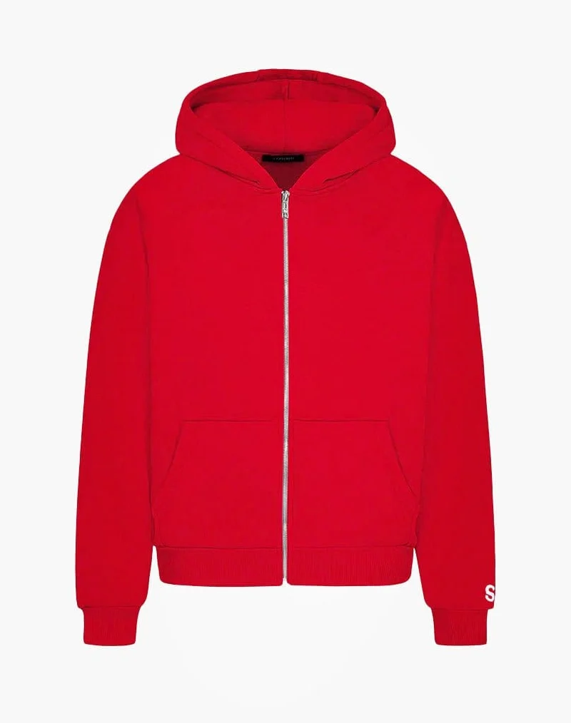 BASIC ZIP-HOODIE (RED)