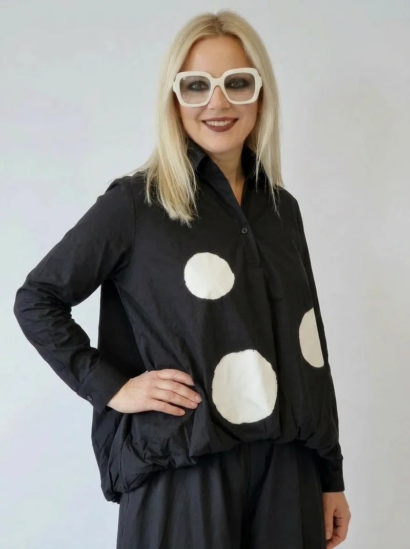 Jazz Up Maxi Polka Dot Shirt