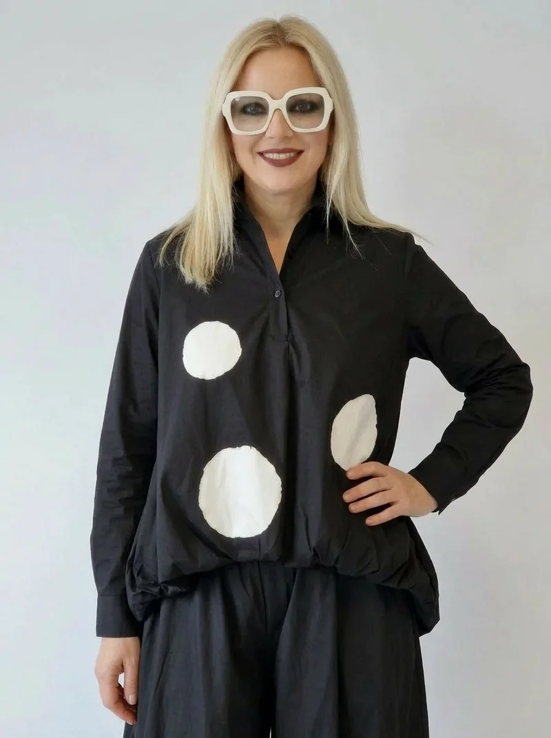 Jazz Up Maxi Polka Dot Shirt