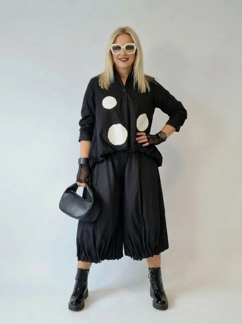 Jazz Up Maxi Polka Dot Shirt