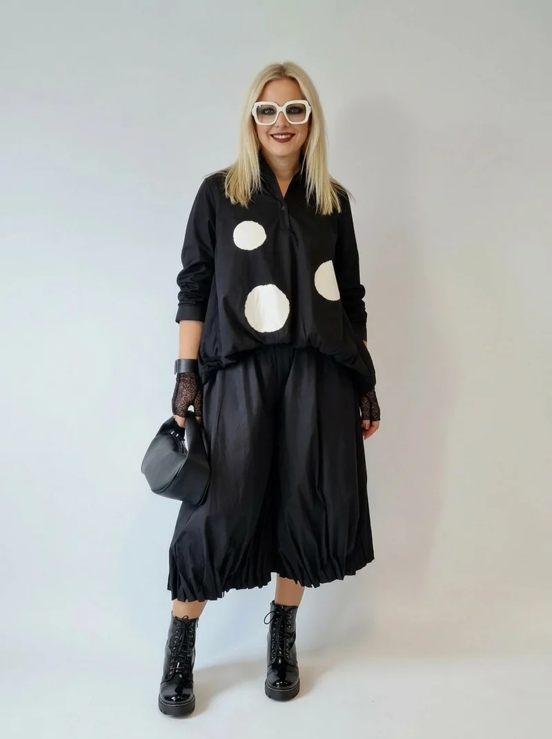 Jazz Up Maxi Polka Dot Shirt