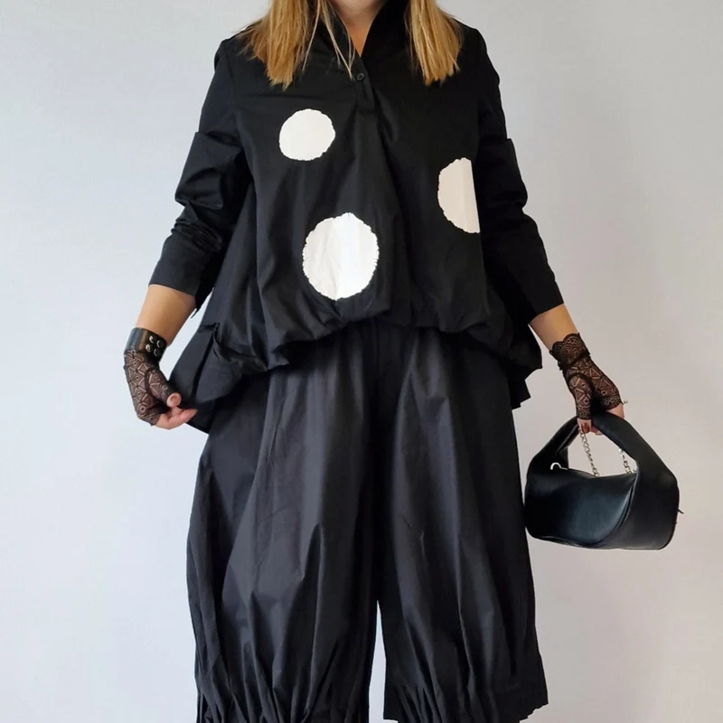 Jazz Up Maxi Polka Dot Shirt