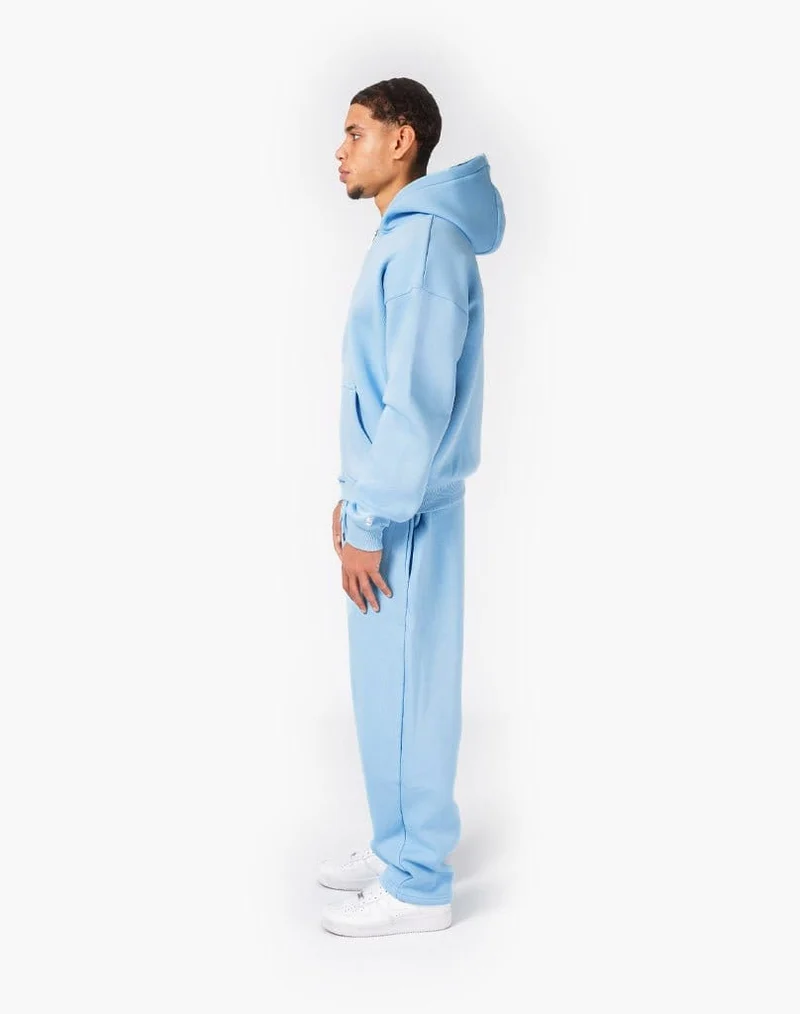 TRACKSUIT SET ZIP-HOODIE (ICE BLUE)