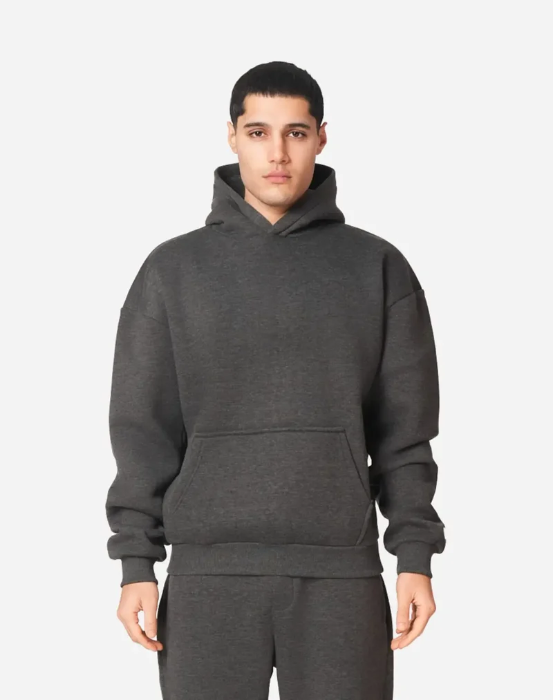 BASIC HOODIE (DARK GREY MELANGE)