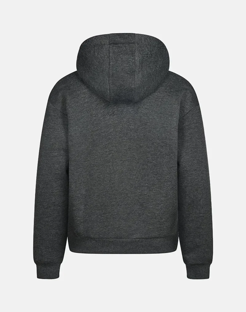BASIC HOODIE (DARK GREY MELANGE)