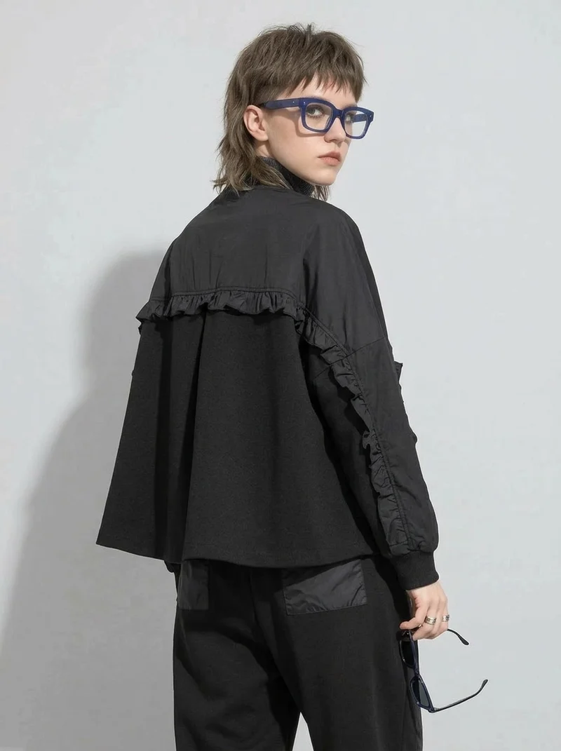 Relaxed Fit Utility Lite Jacket – Black