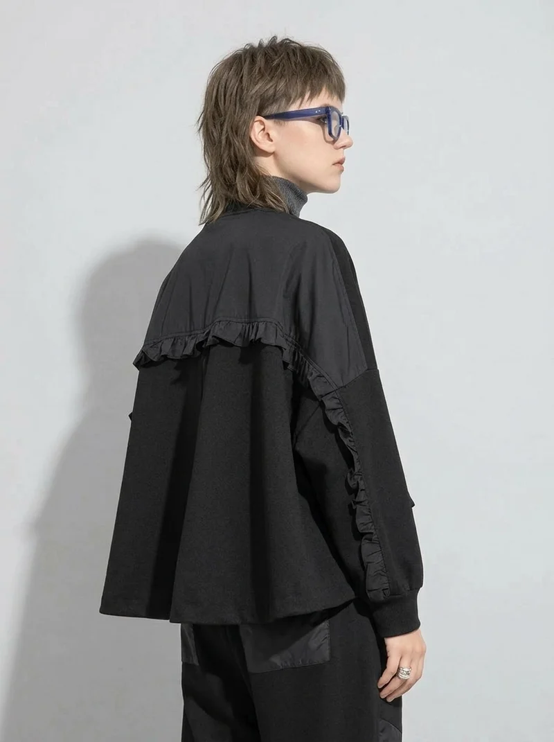 Relaxed Fit Utility Lite Jacket – Black