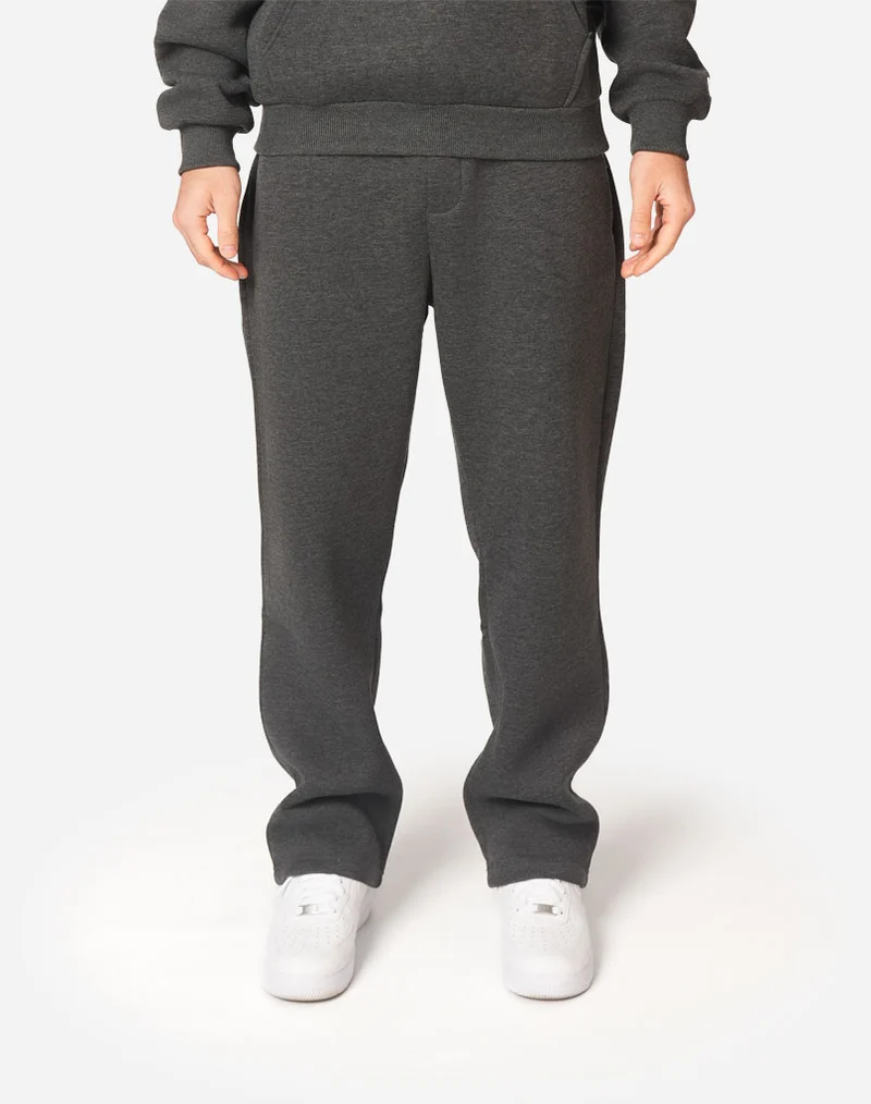 BASIC OPEN LEG JOGGER (DARK GREY MELANGE)