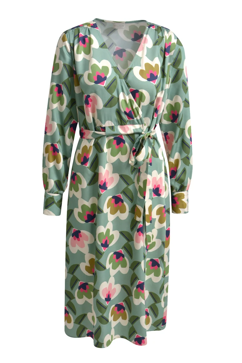 Milano Kleid sage print