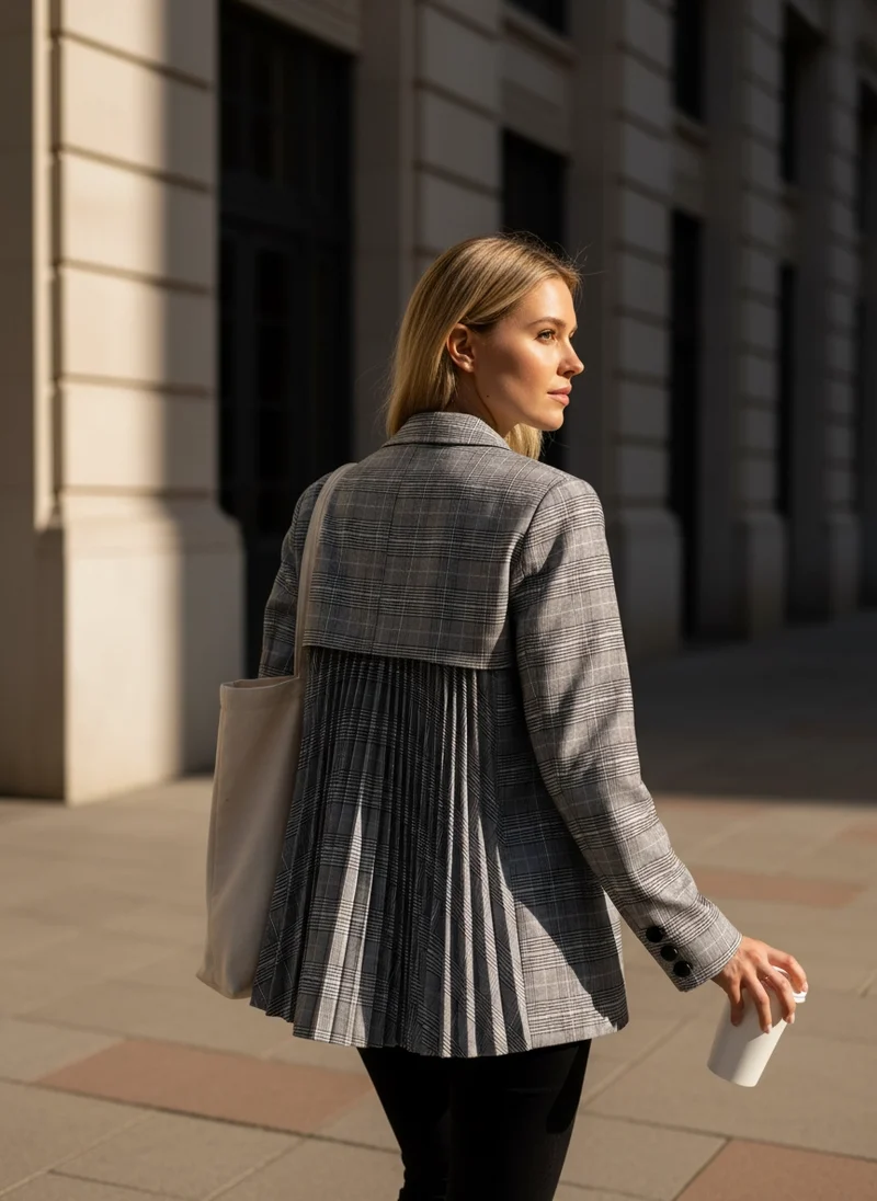 Miss Office Punk – Pleated Back Blazer