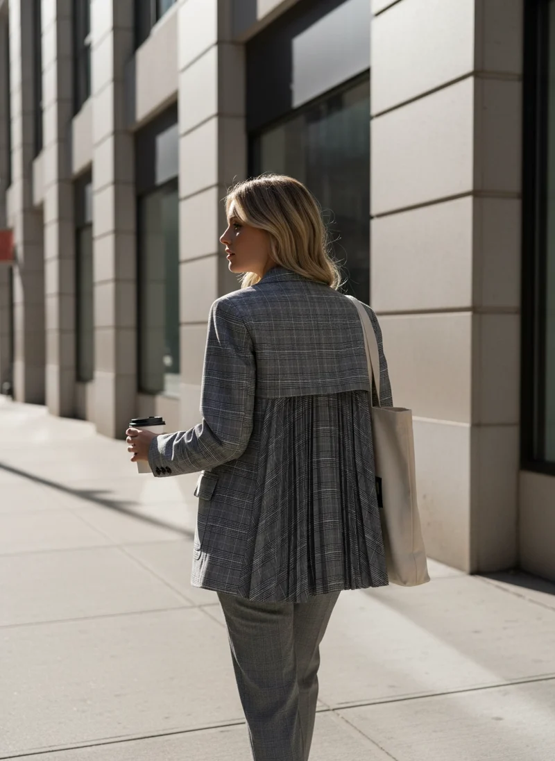 Miss Office Punk – Pleated Back Blazer