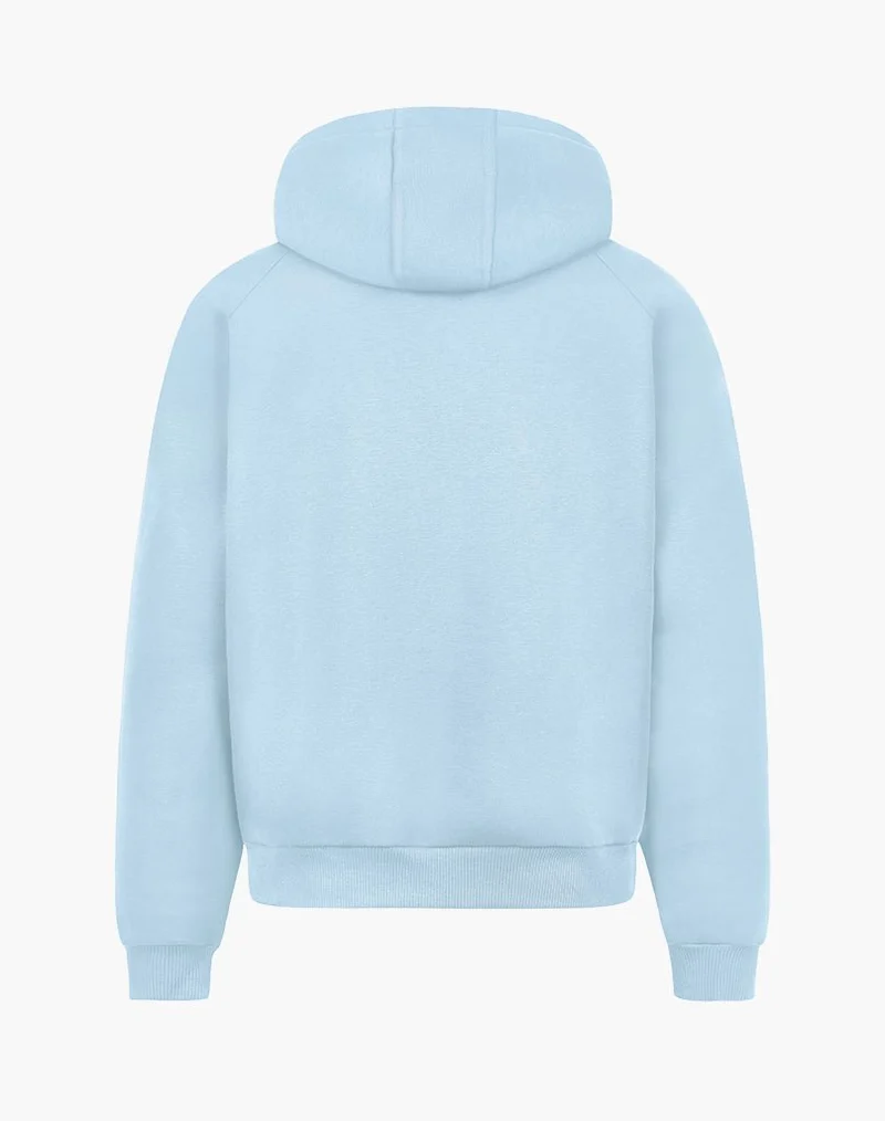 RAGLAN ZIP-HOODIE (ICE BLUE)