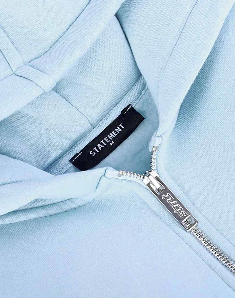 RAGLAN ZIP-HOODIE (ICE BLUE)