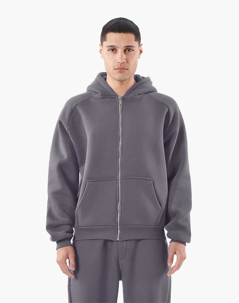 RAGLAN ZIP-HOODIE (ANTHRAZIT)