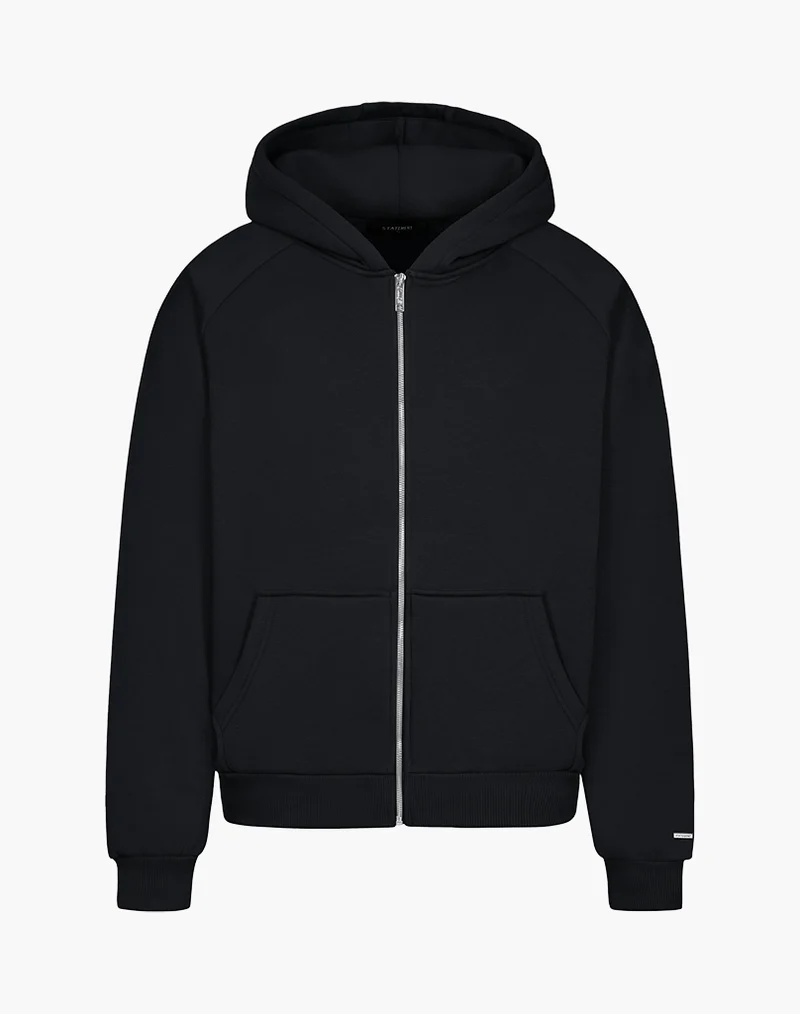 RAGLAN ZIP-HOODIE (BLACK)