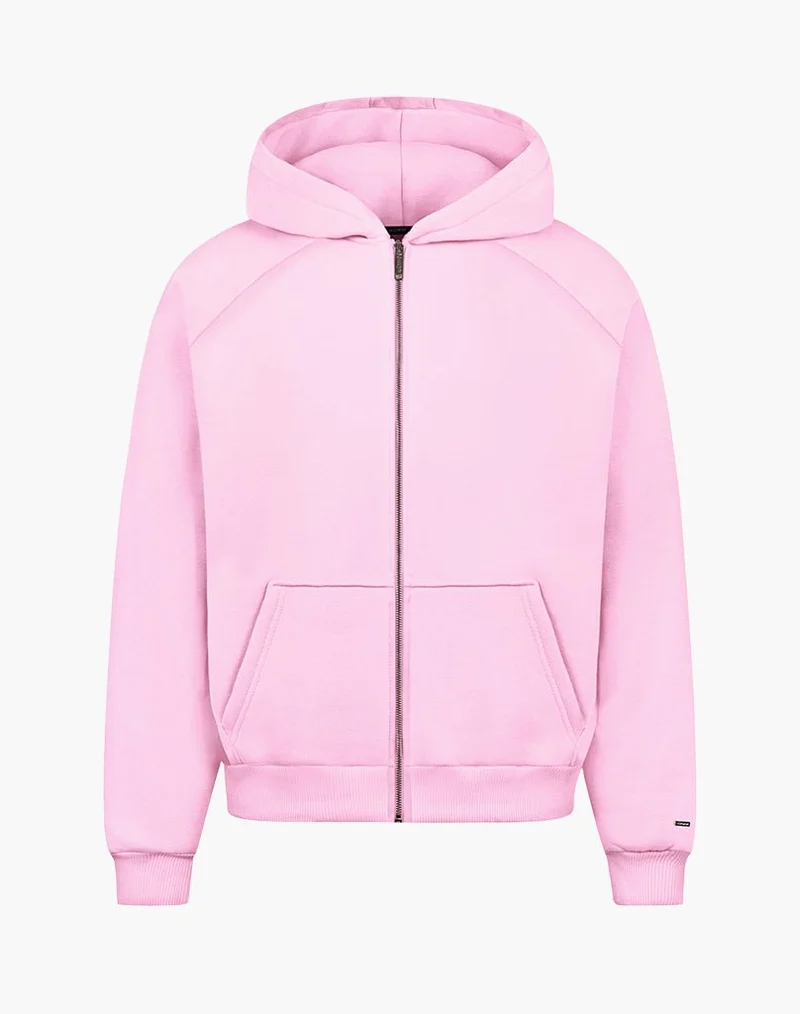 RAGLAN ZIP-HOODIE (PINK)