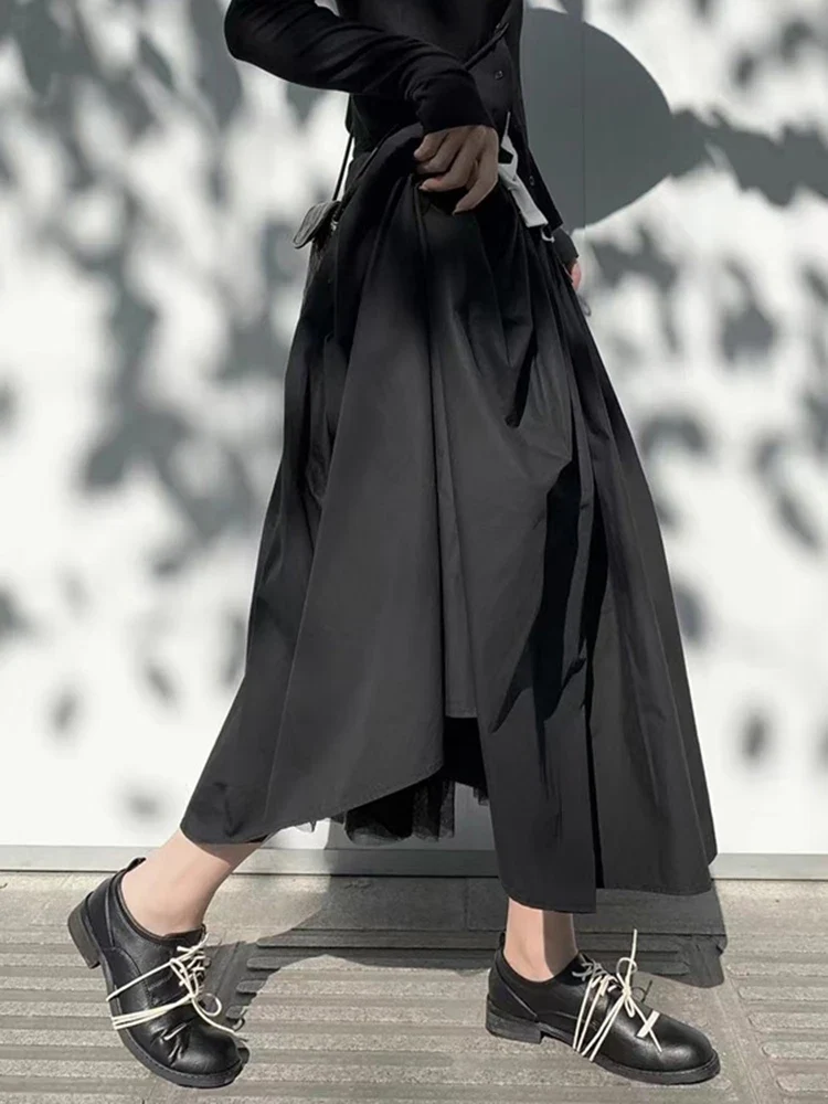 Gothic Flow Midi Skirt