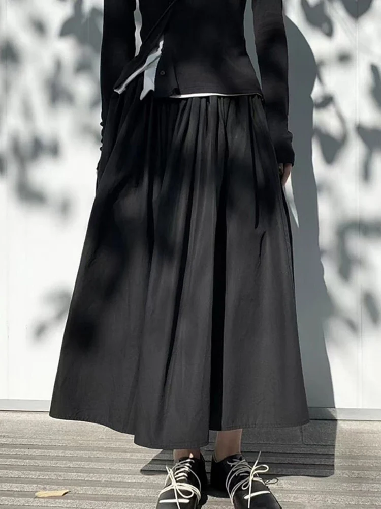 Gothic Flow Midi Skirt