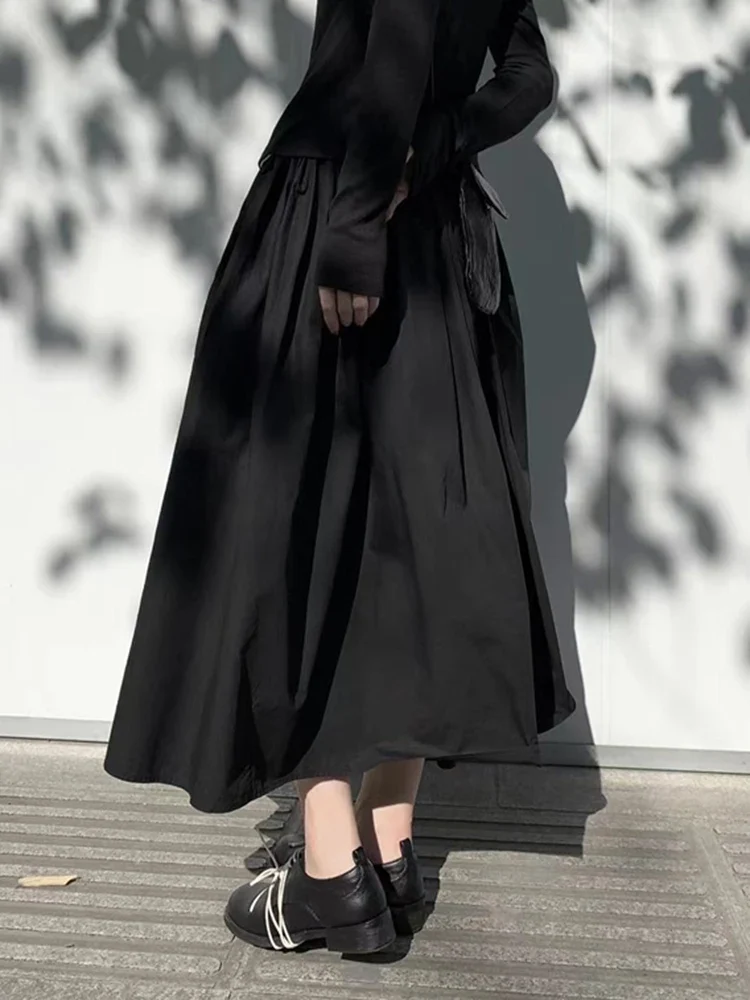 Gothic Flow Midi Skirt