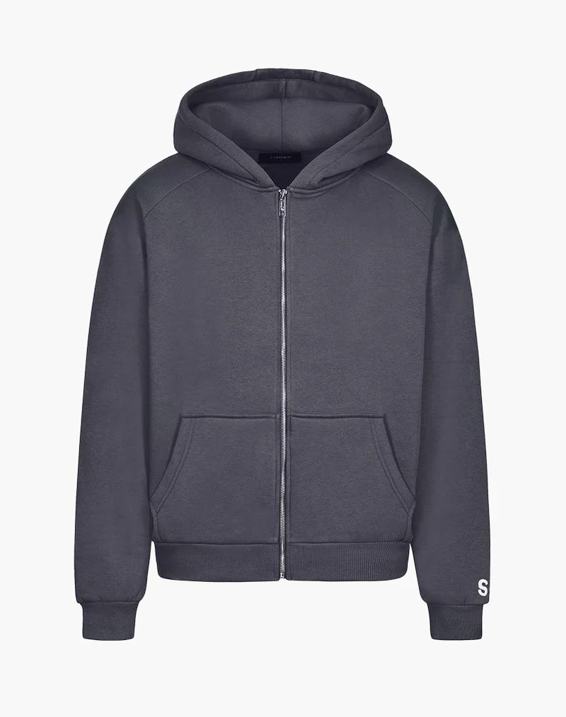 BASIC ZIP-HOODIE (ANTHRAZIT)