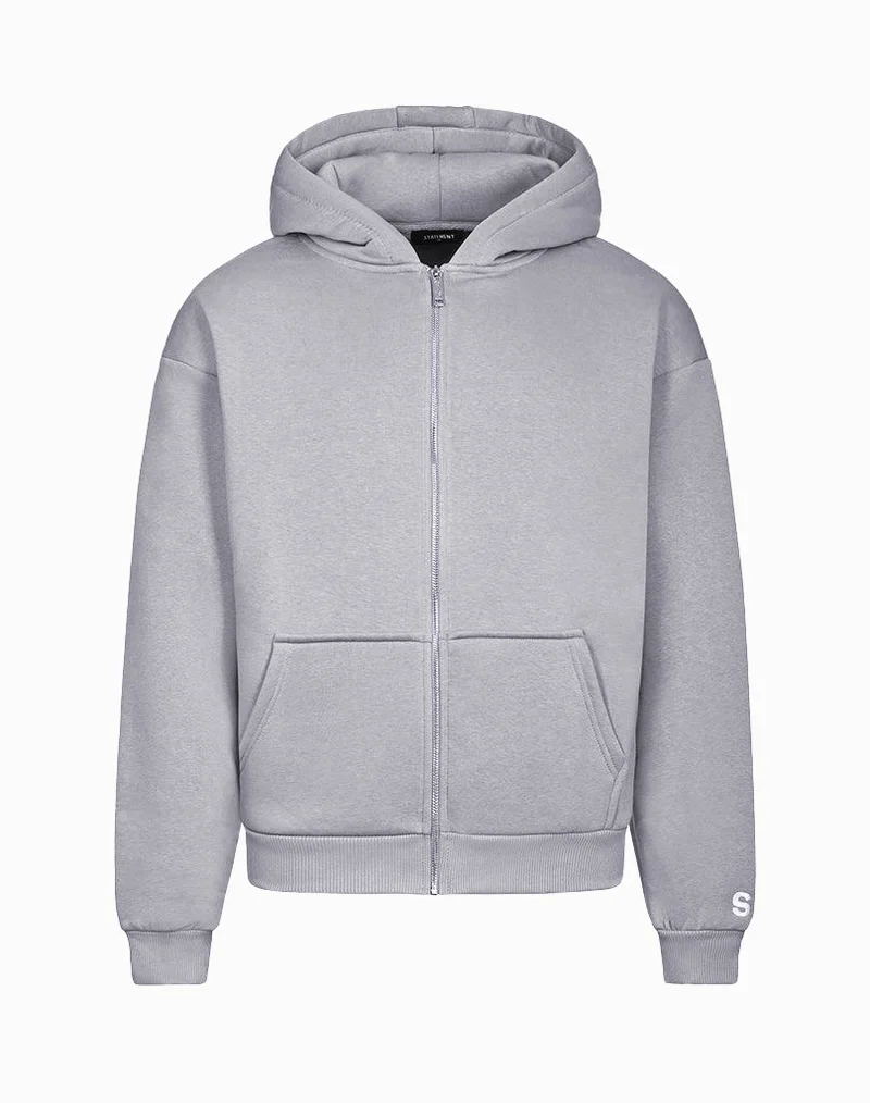 BASIC ZIP-HOODIE (GREY)