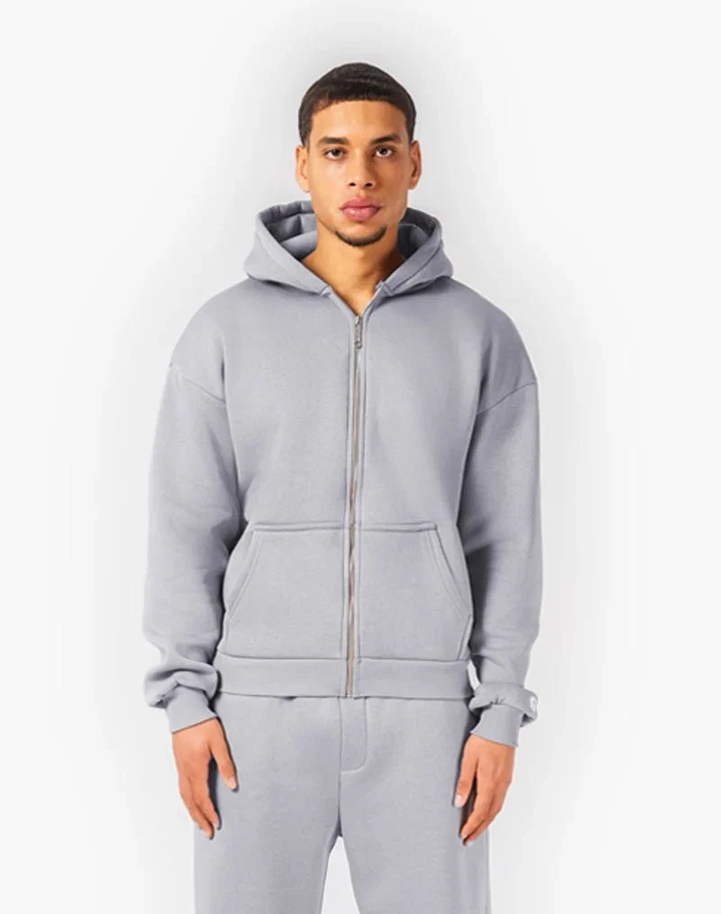 BASIC ZIP-HOODIE (GREY)