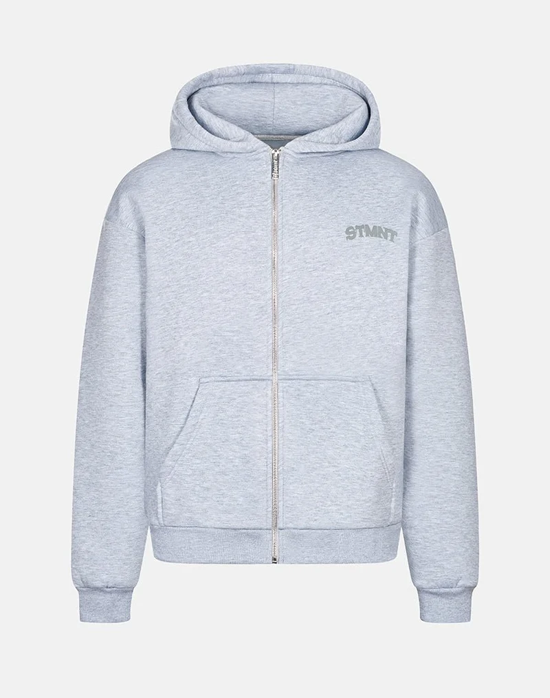 CHAMPION ZIP-HOODIE (GREY MELANGE)
