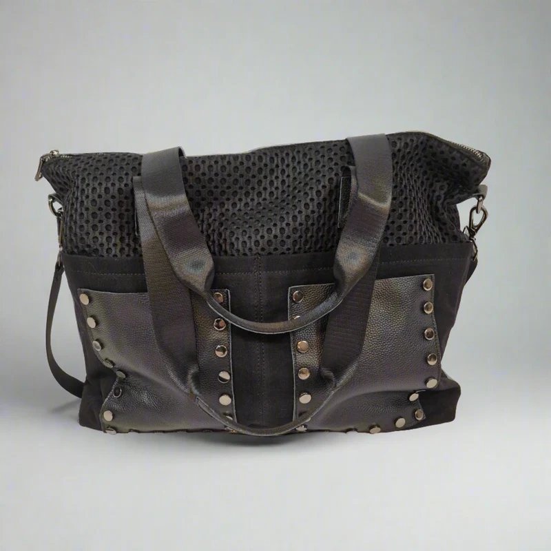 Spacious Rivet Finish Bag