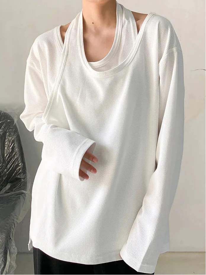 Relaxed Layered Long Sleeve Shirt
