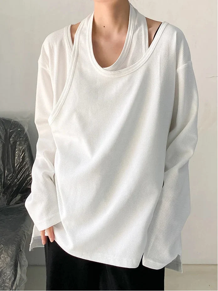 Relaxed Layered Long Sleeve Shirt