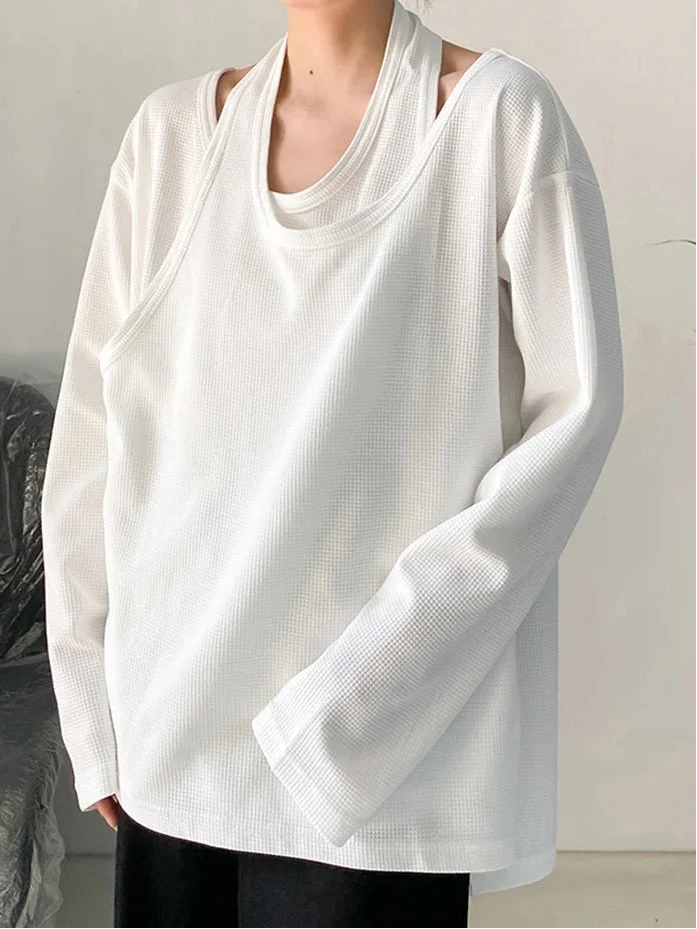 Relaxed Layered Long Sleeve Shirt