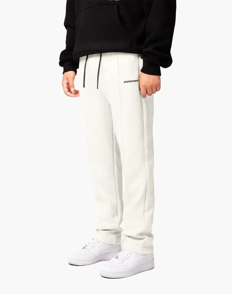 BASIC WIDE TRACKPANTS (CREAM WHITE)