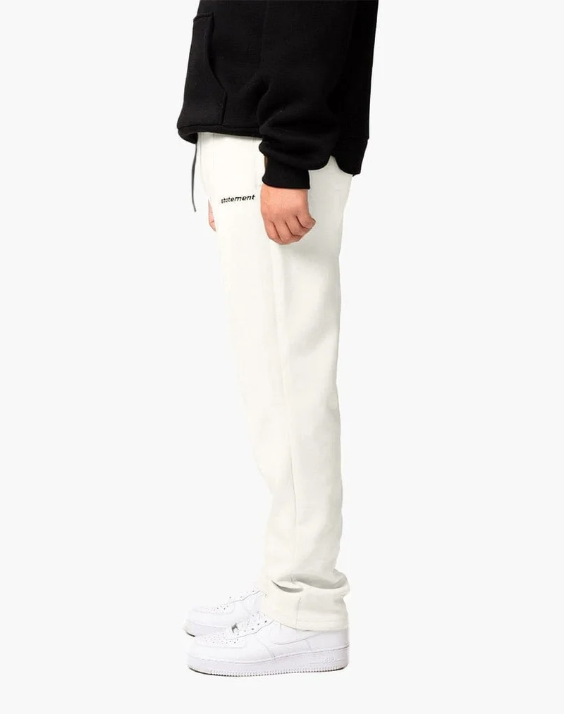 BASIC WIDE TRACKPANTS (CREAM WHITE)