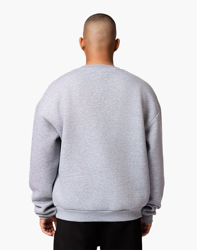 BASIC SWEATER (GREY MELANGE)