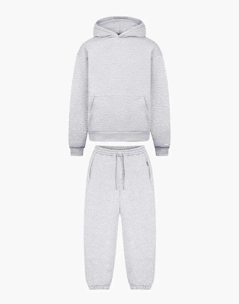 TRACKSUIT SET CUFF (GREY MELANGE)
