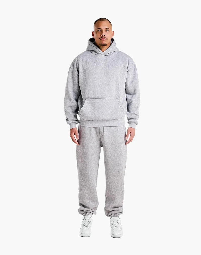 TRACKSUIT SET CUFF (GREY MELANGE)