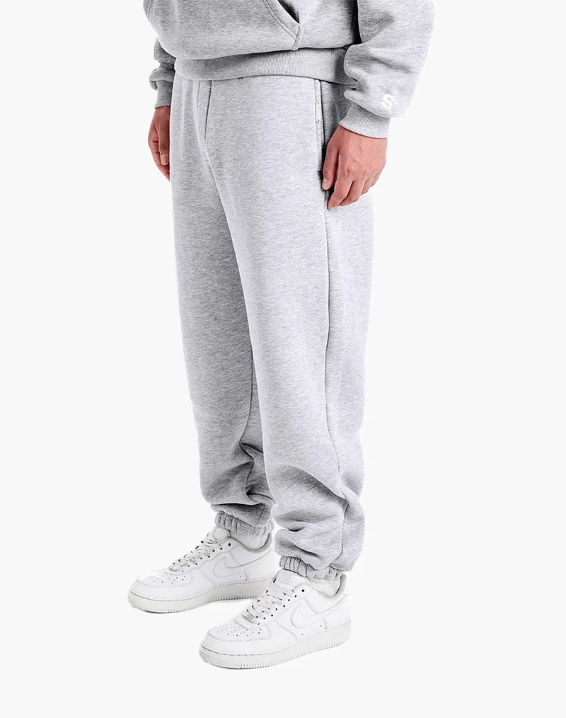 TRACKSUIT SET CUFF (GREY MELANGE)
