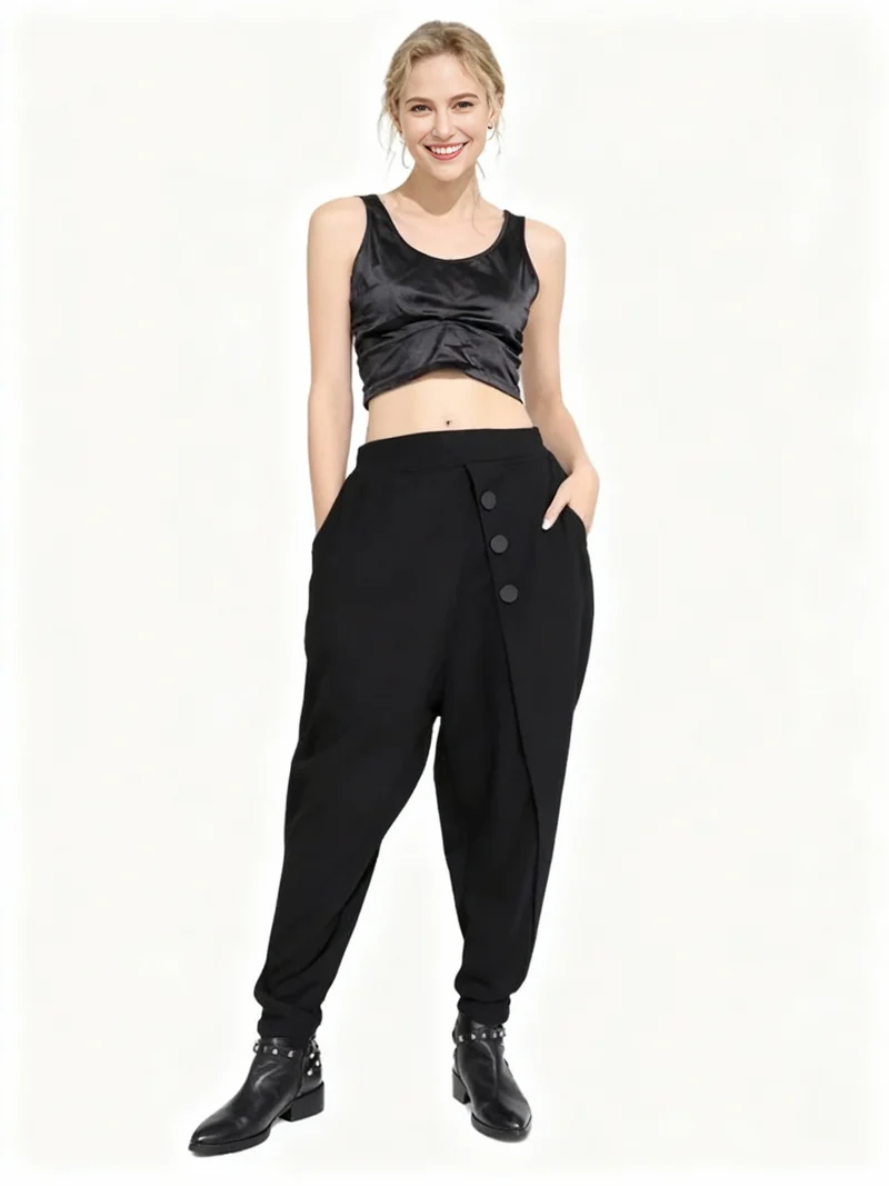Simple Moderne Jazz Up Lite Harem Pants