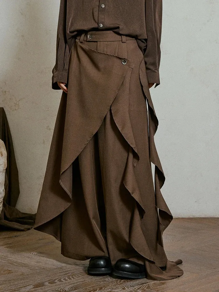 Irregular Draped Trousers
