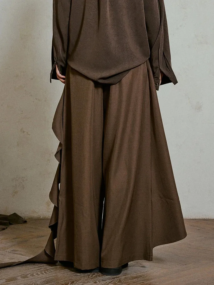 Irregular Draped Trousers