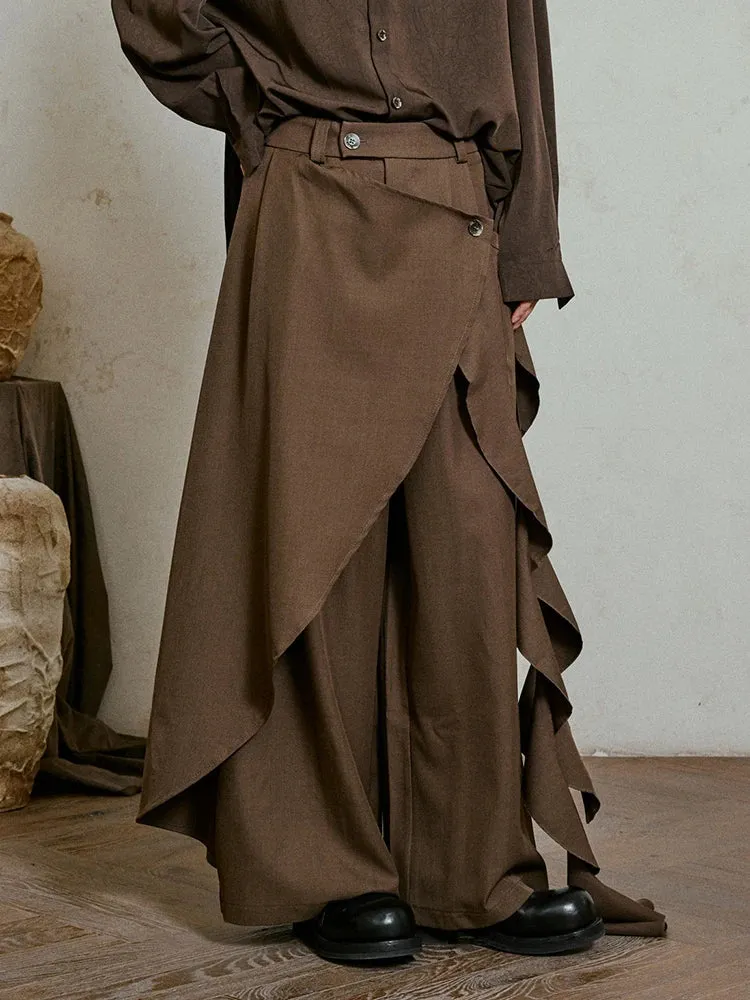 Irregular Draped Trousers