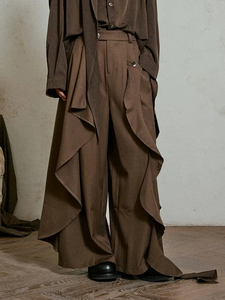 Irregular Draped Trousers