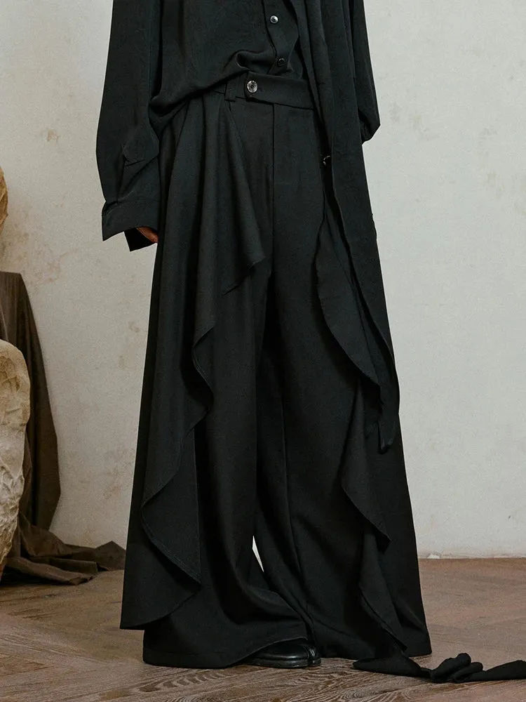 Irregular Draped Trousers