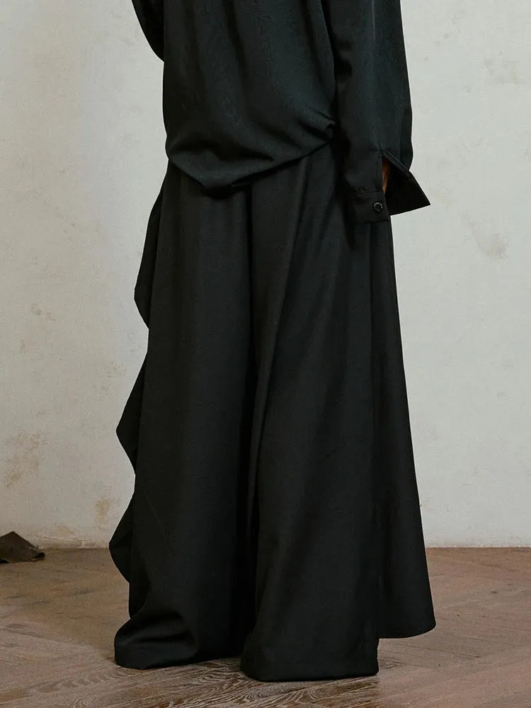 Irregular Draped Trousers