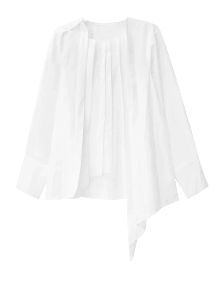 Asymmetric Pleated Blouse