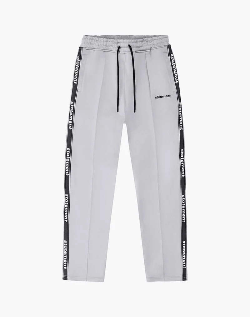 STRIPE WIDE TRACKPANTS (GREY)
