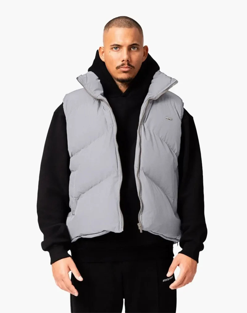 STMT PUFFER VEST (GREY)