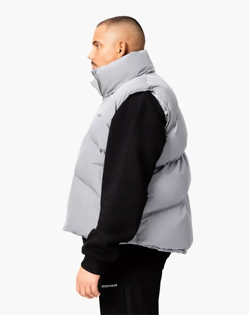 STMT PUFFER VEST (GREY)