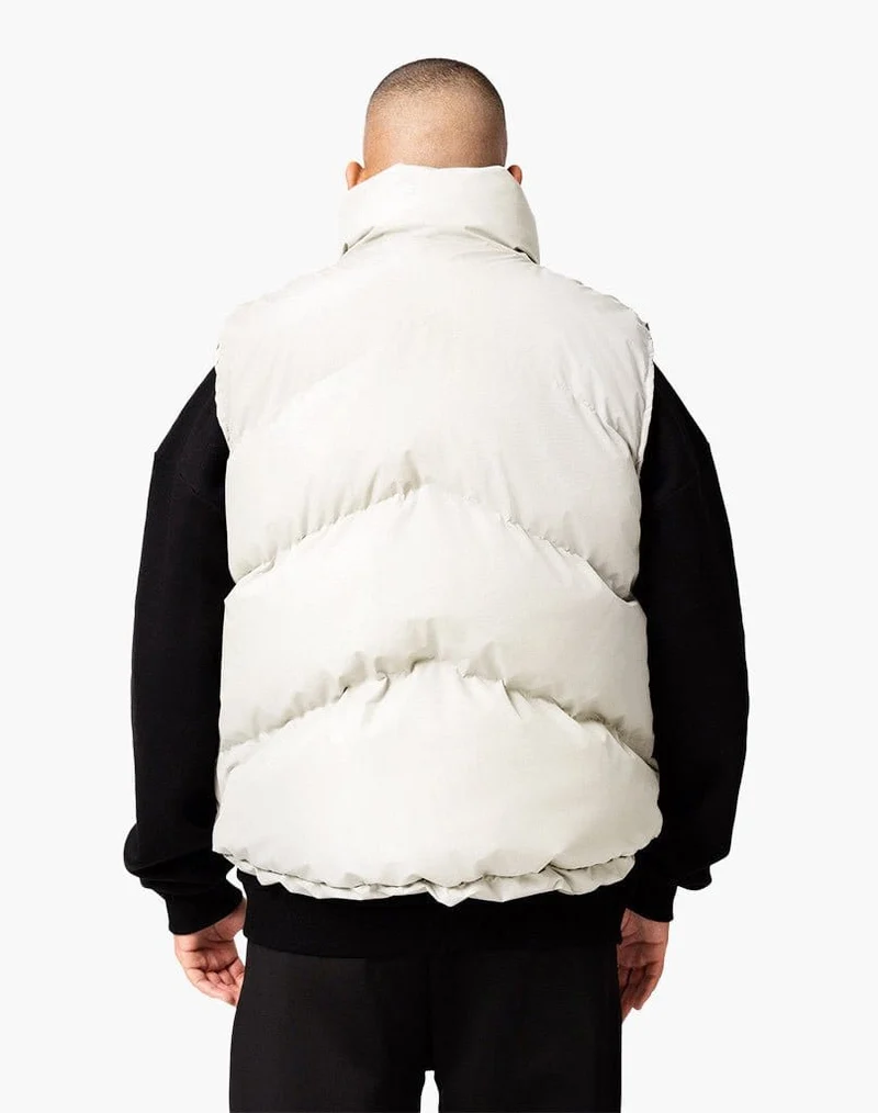 STMT PUFFER VEST (CREAM WHITE)
