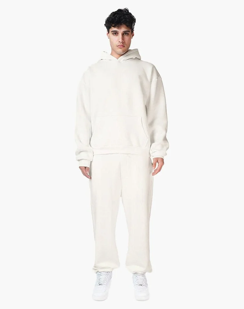 TRACKSUIT SET CUFF (CREAM WHITE)